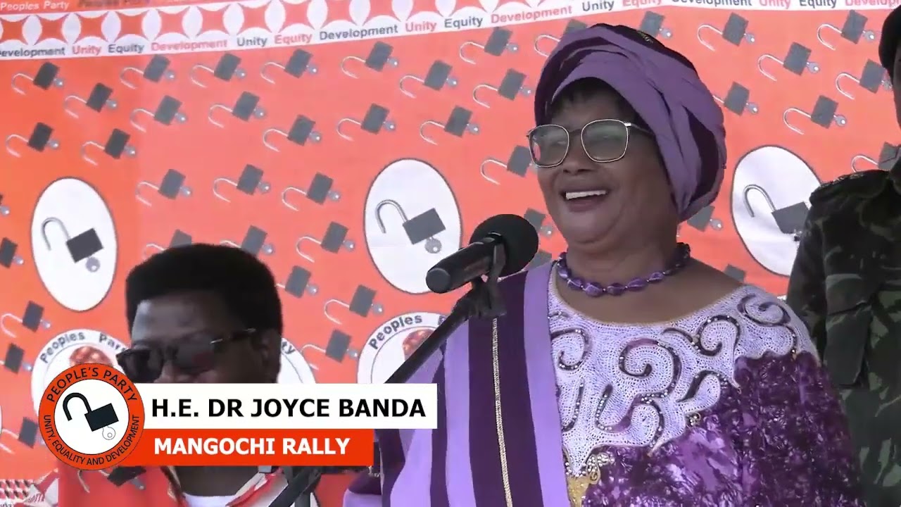 DR JOYCE BANDA SPEECH AT St AUGUSTINE GROUND - MANGOCHI RALLY