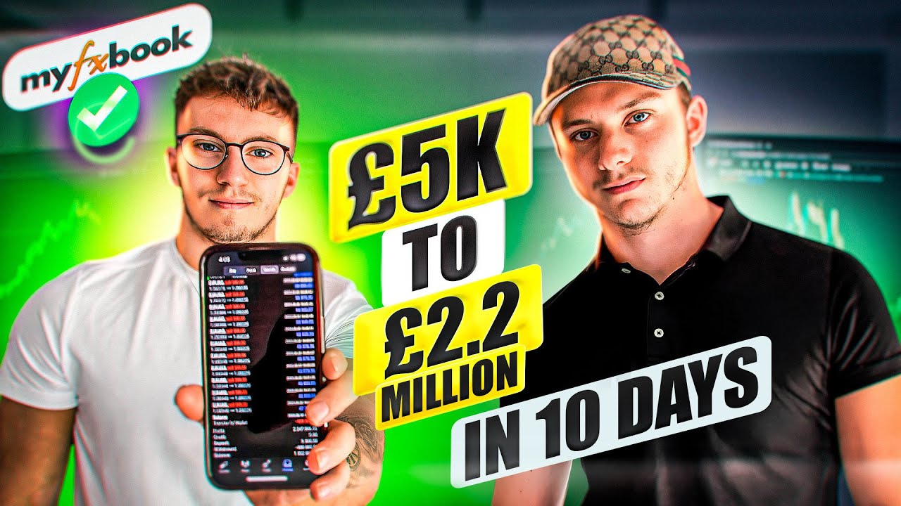 &pound;5000 to &pound;2.2 MILLION IN 10 DAYS FOREX ACCOUNT FLIP LIVE ACCOUNT (MYFXBOOK + WITHDRAWAL)