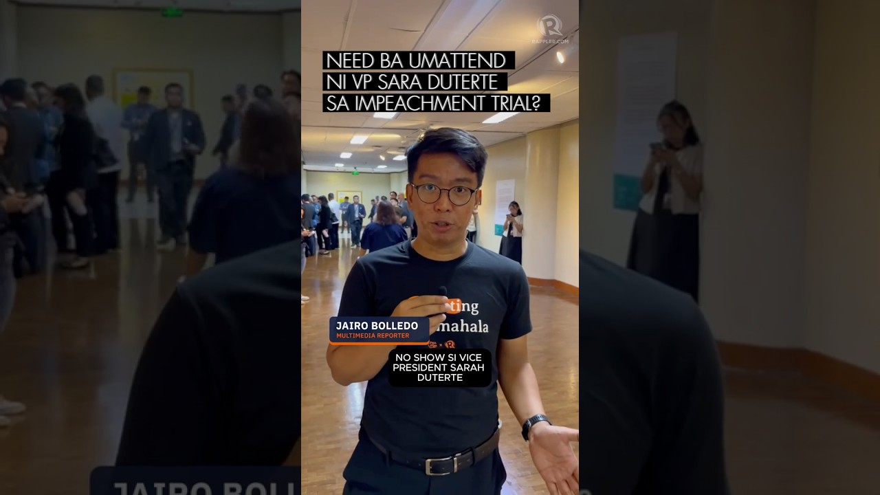 Does Sara Duterte need to attend her impeachment trial?