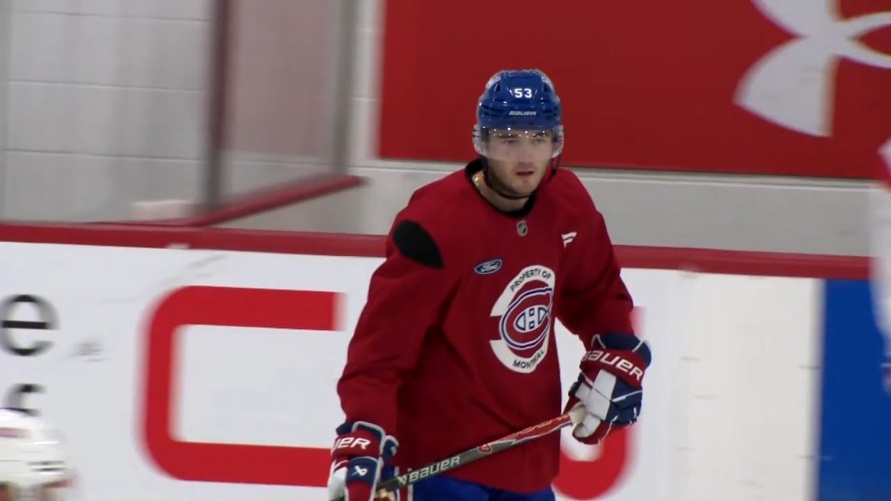 Noah Dobson sur la glace &agrave; Brossard