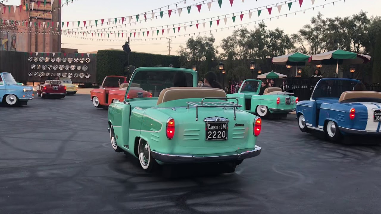Let’s watch the fun of cars dancing in Luigi’s Rollickin’ Roadsters at Disney’s California Adventure