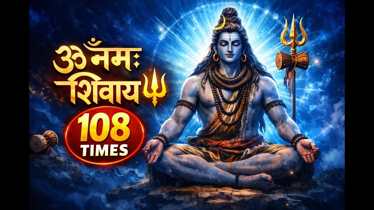 Mahashivratri Special 🔱 Om Namah Shivay 108 Baar Jaap | 8 Minute Powerful Shiv Mantra