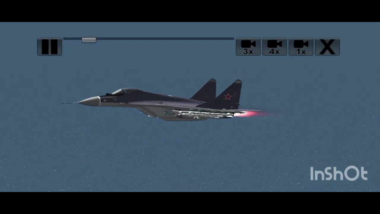 Different views of the carrier landing and take off of Mig29