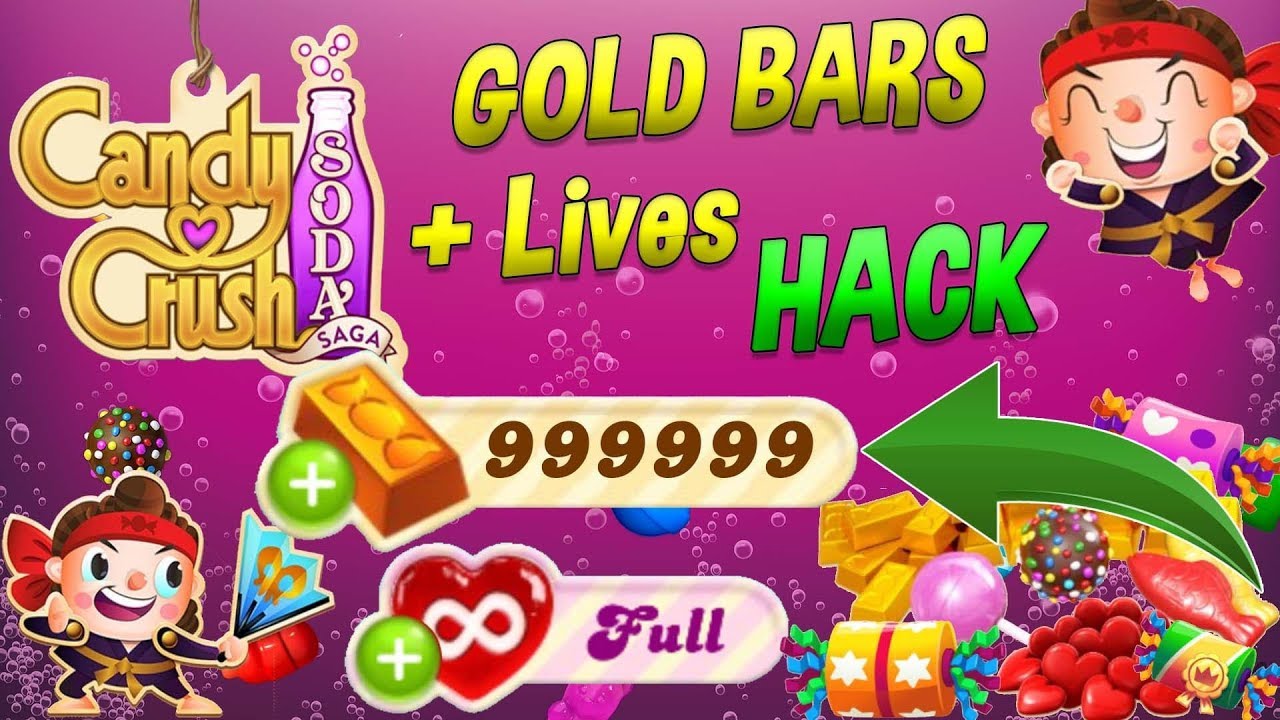 Candy Crush Soda Saga Hack 2018 -  Hack Unlimited FREE Gold Bars [Android, iOS and PC]