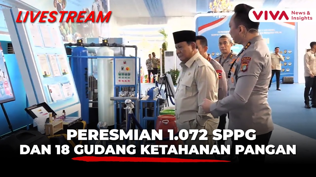 Peresmian 1.072 SPPG dan 18 Gudang Ketahanan Pangan serta Groundbreaking 107 SPPG Polri