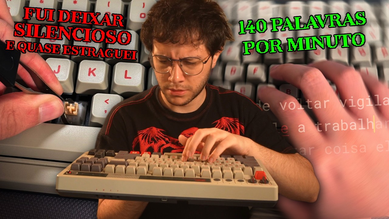 O desafio de digitação que quase estragou meu teclado (socorro)