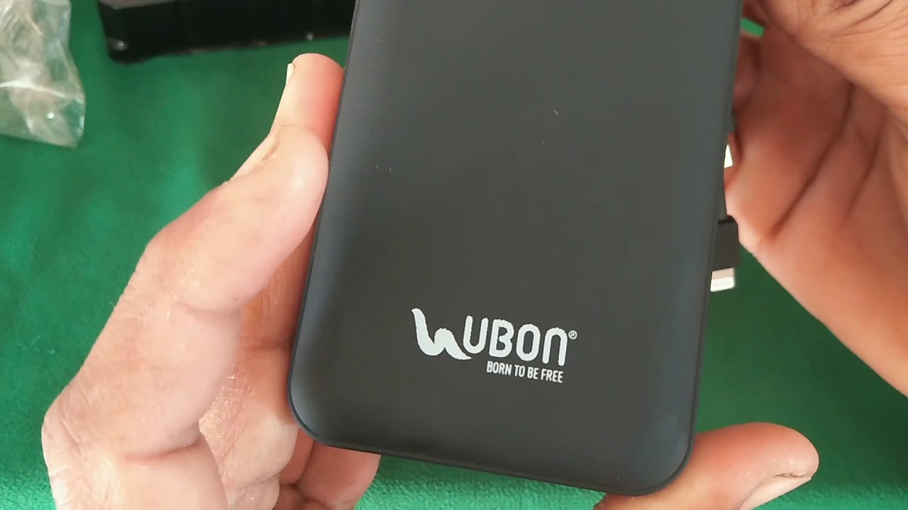 ubon 20000 mah power Bank with 3 charging port_unboxing