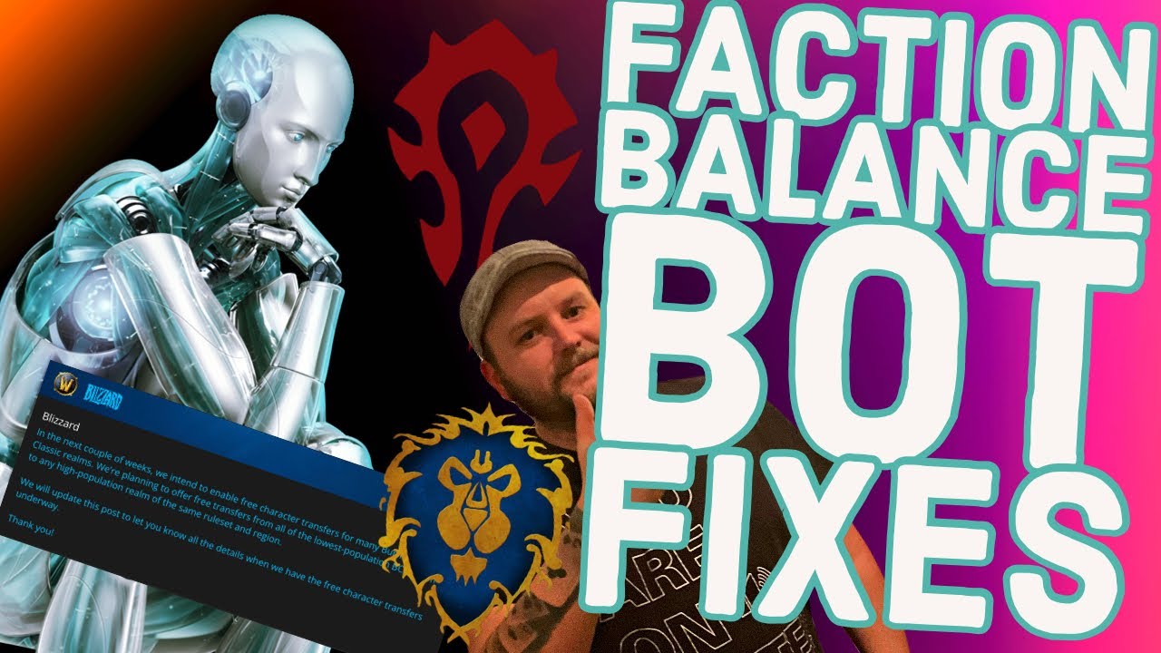 Are blizzard trying to fix TBC? Bots and faction imbalance?