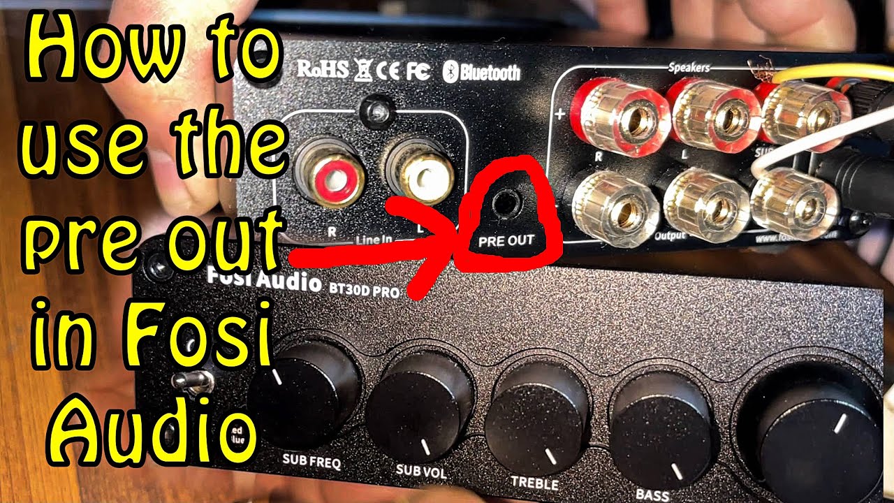 Как использовать предварительный выход в Fosi Audio BT30D PRO #audio #howto