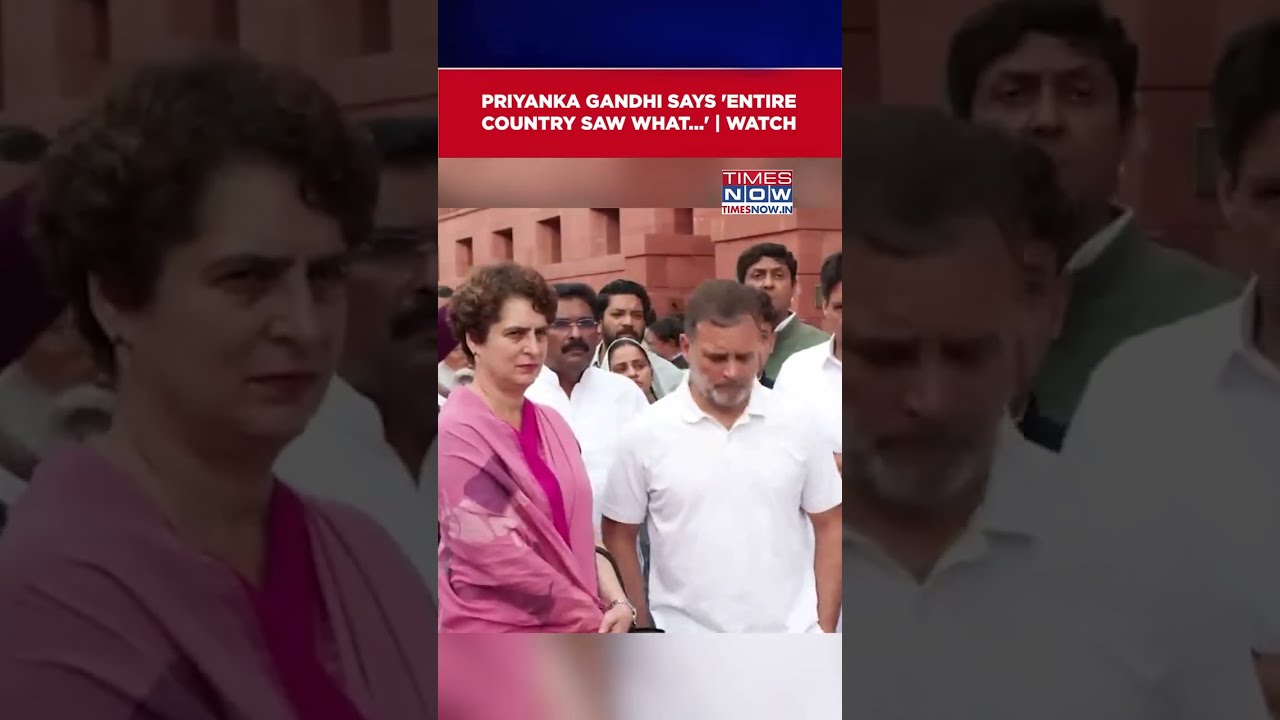 Priyanka Gandhi Reacts Strongly After LS Adjournment, Says 'Entire Country Saw What...' #shorts