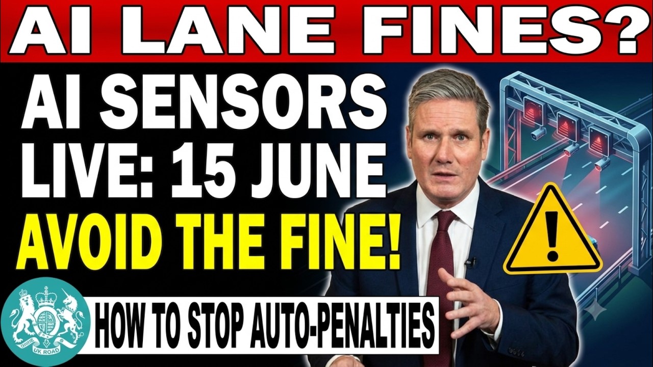 🛣️⚠️ AI Lane Sensors Launching 15 june 2026: How To Avoid Instant Automatic Fines | DVLA