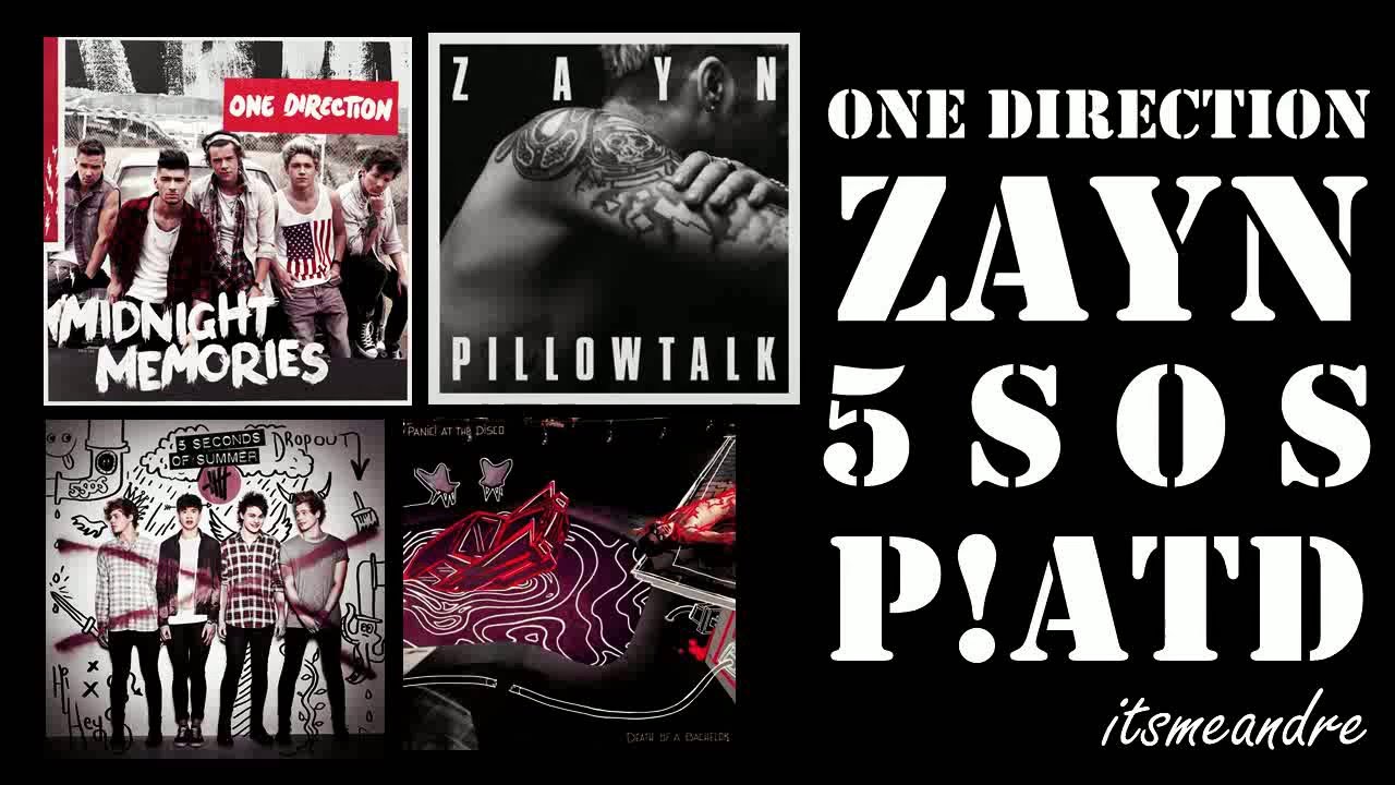 One Direction ● Zayn Malik ●  5SOS ● Panic! At The Disco - M A S H U P