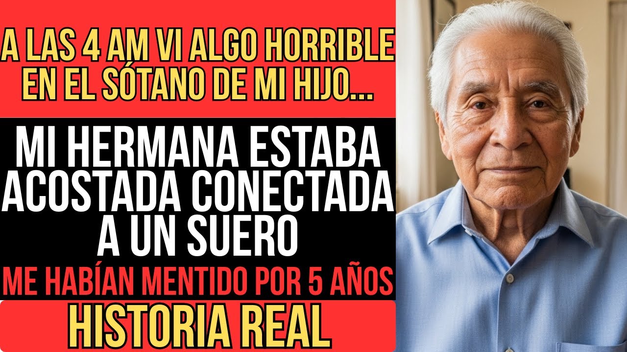 A LAS 4 DE LA MAÑANA VI A MI HERMANA EN EL SÓTANO DE MI HIJO CON UNA SUERO PUESTO. POR ESO...