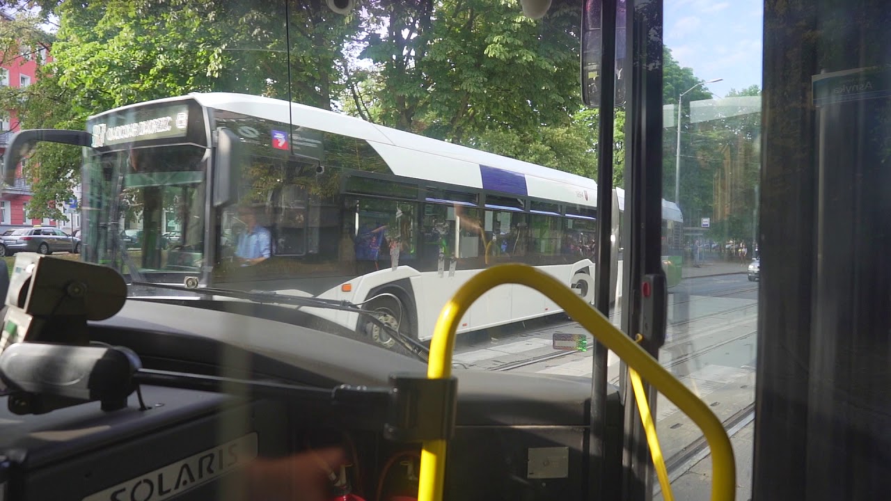 Poland, Szczecin, bus 57 ride from Kołłątaja to Cyryla i Metodego