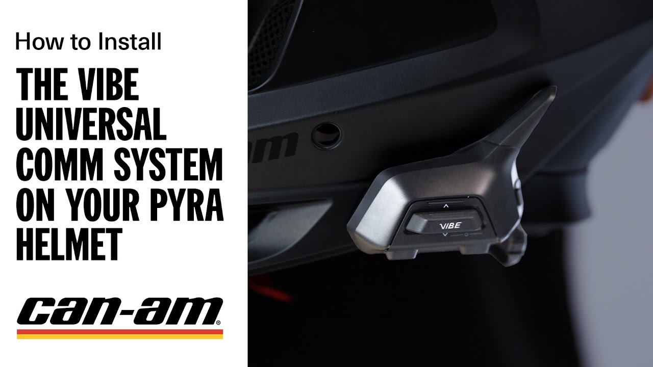 How to Install the Vibe Comm System on Your Pyra Helmet | Can-Am
