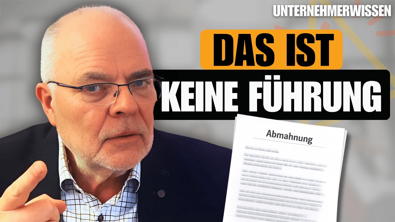 Abmahnung ist Führungsversagen