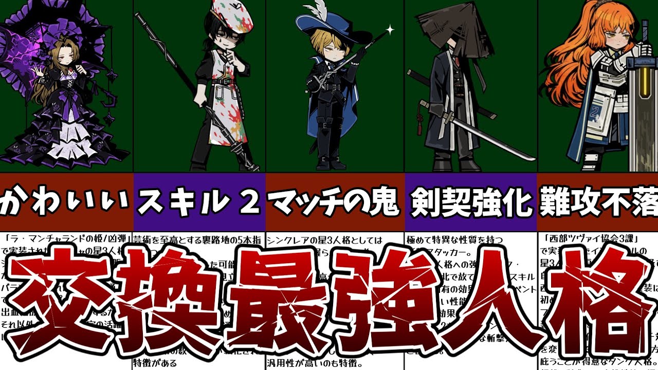 【Limbus Company】「初心者～中級者向け」自販機交換おすすめ最強人格Top7(現在2/5時点)【リンバスカンパニー】