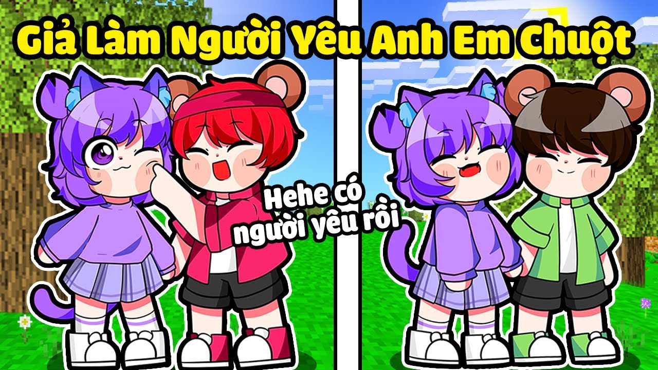 M&Egrave;O NABEE TROLL GIẢ L&Agrave;M NGƯỜI Y&Ecirc;U CỦA 2 ANH EM CHUỘT V&Agrave; C&Aacute;I KẾT TRONG MINECRAFT*M&Egrave;O NABEE 🐱🤣