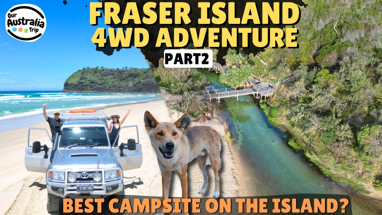 Fraser Island Camping Part 2: Eli Creek, Champagne Pools, Beach 4x4 Action [EP13]
