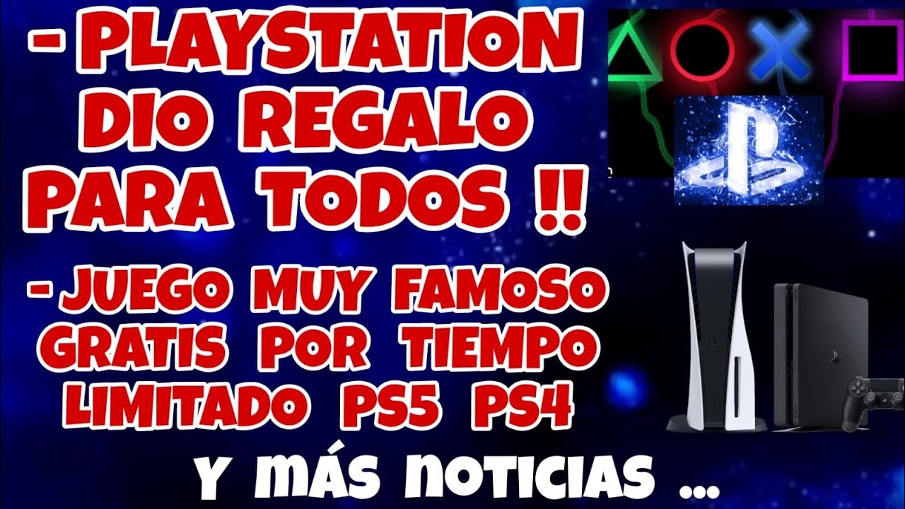 PLAYSTATION DIO REGALO PARA TODOS !! | JUEGO MUY FAMOSO GRATIS PS5 PS4 POR TIEMPO LIMITADO Y MAS 