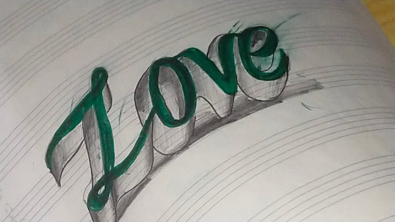 English Calligraphy Hand Writing 3D Drawing| Neat and clean