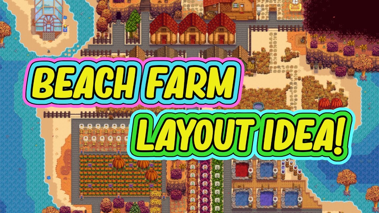 ИДЕЯ ДЛЯ МАКЕТА ПЛЯЖНОЙ ФЕРМЫ! | Планировка Stardew Valley