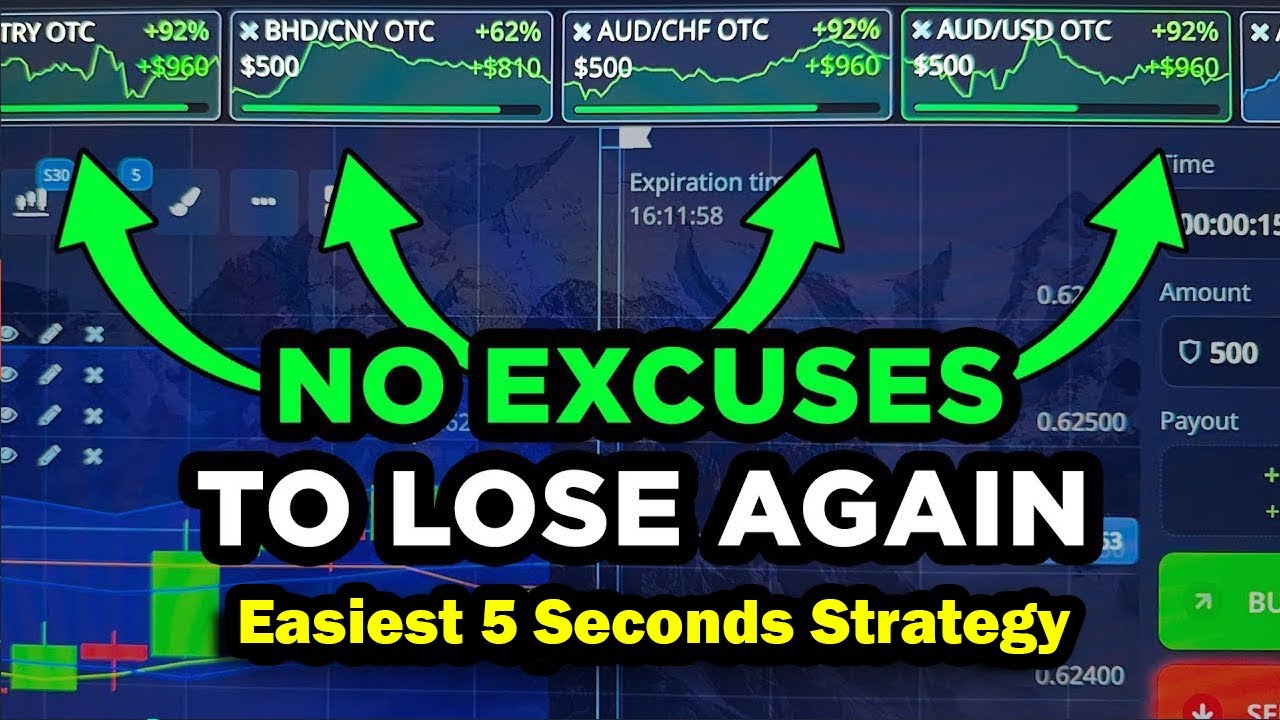 Easiest 5 Second Strategy | Binary Option Trading