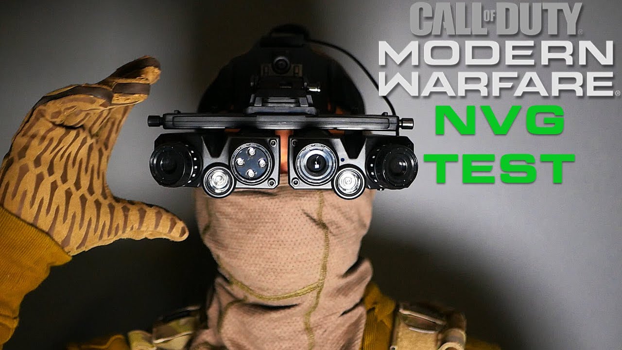 Call of Duty Modern Warfare ПНВ vs PVS 14 тест в реальной жизни при участии Irytujący Historyk