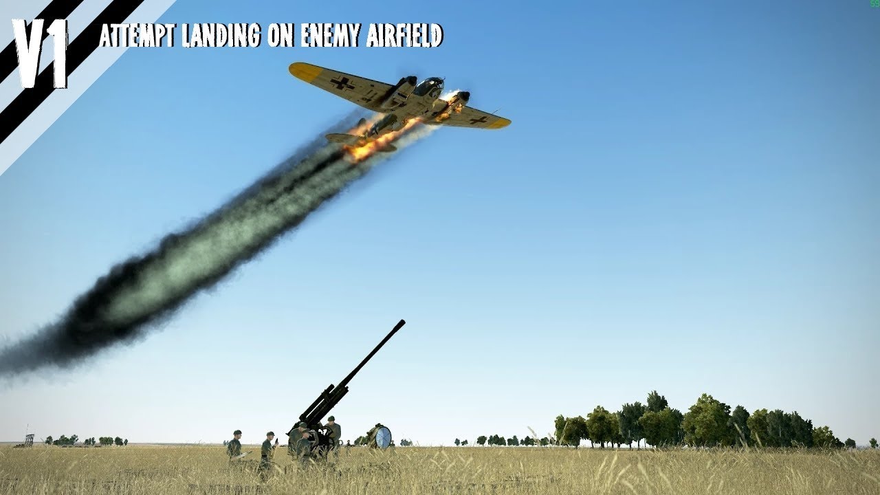 Trying to land on an Enemy Airfield V1 | IL-2 Great Battles