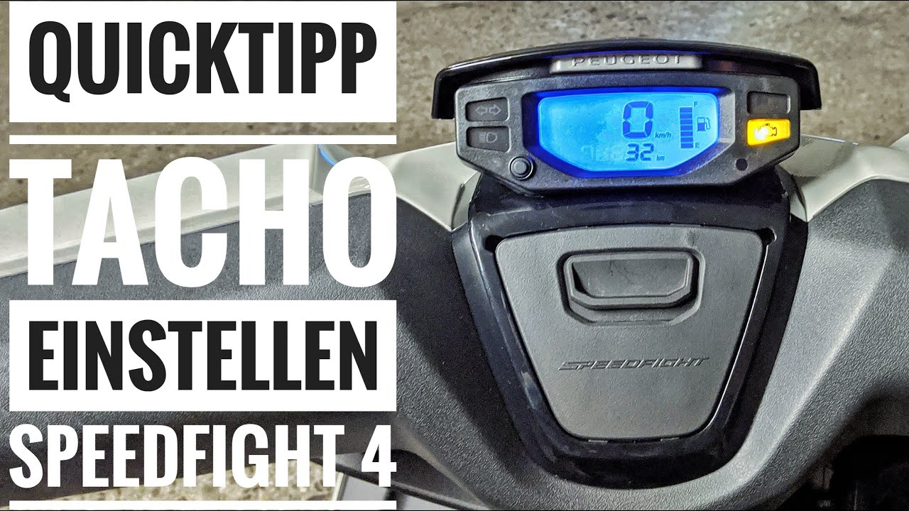 Quicktipp | Tacho einstellen | Speedfight 4