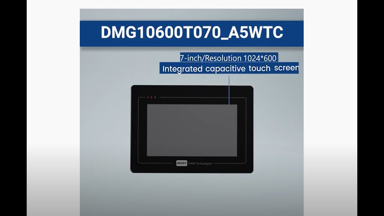 Model Show: 7Inch Industrial Grade Serial LCD display With CAN/RS232/RS485--from DWIN Technology