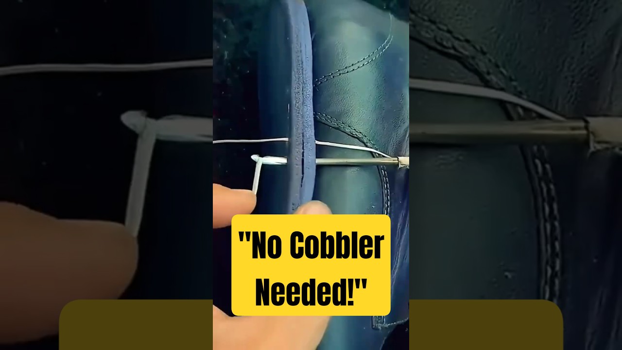 Shoe Sole Stitching Tutorial &ndash; Repair Your Footwear Like a Pro