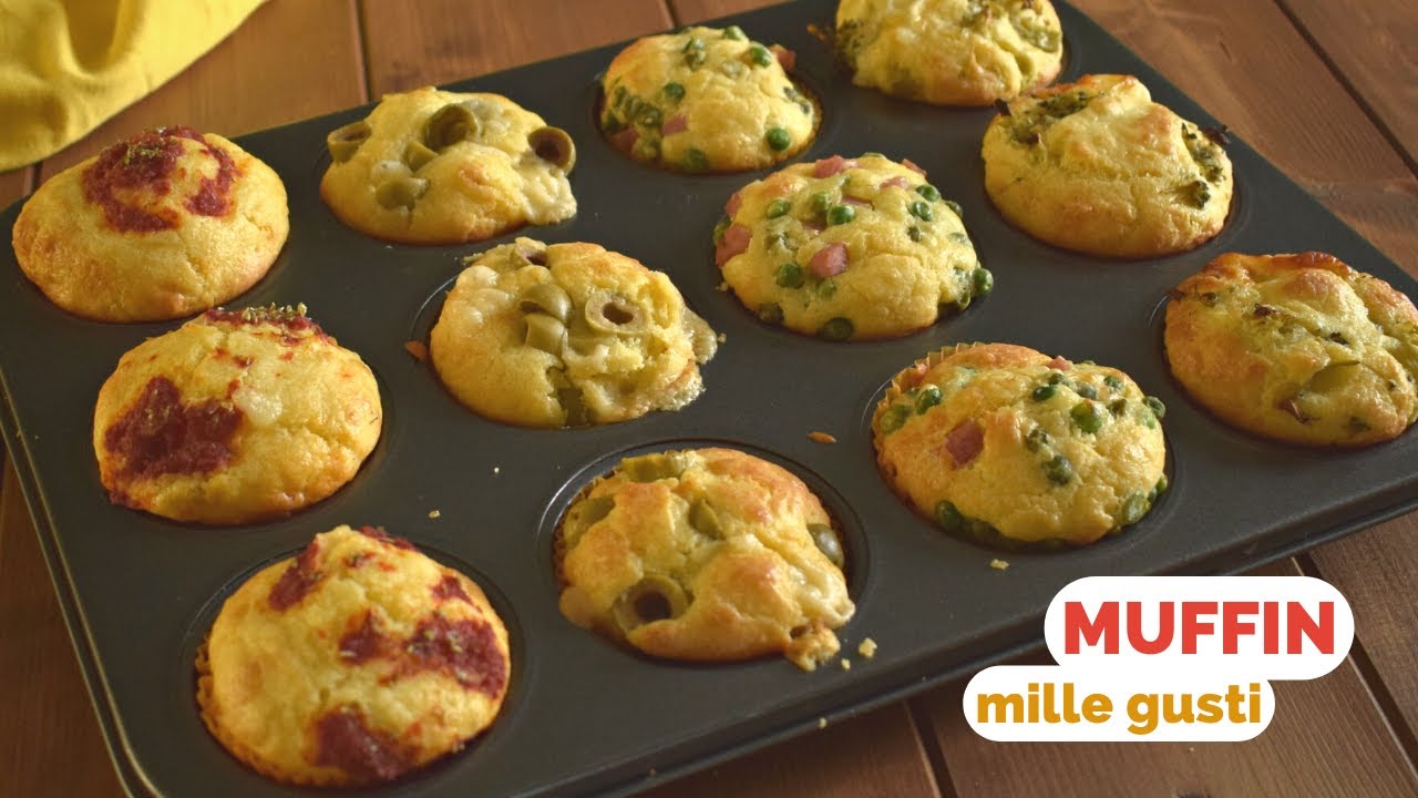 Muffin salati mille gusti - uno più buono dell'altro
