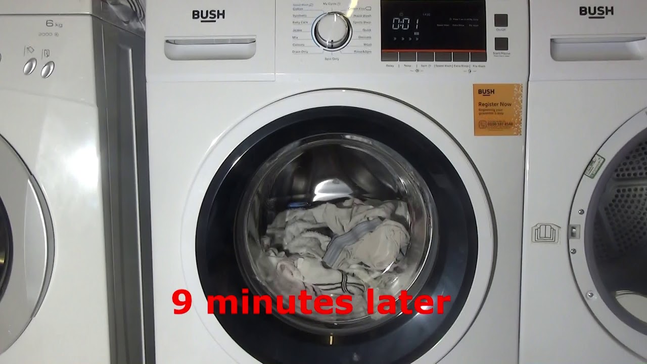 Bush 12KG WMNBX1214W : Results part 1 and Spin only limited final spin unbalanced (Part 11)