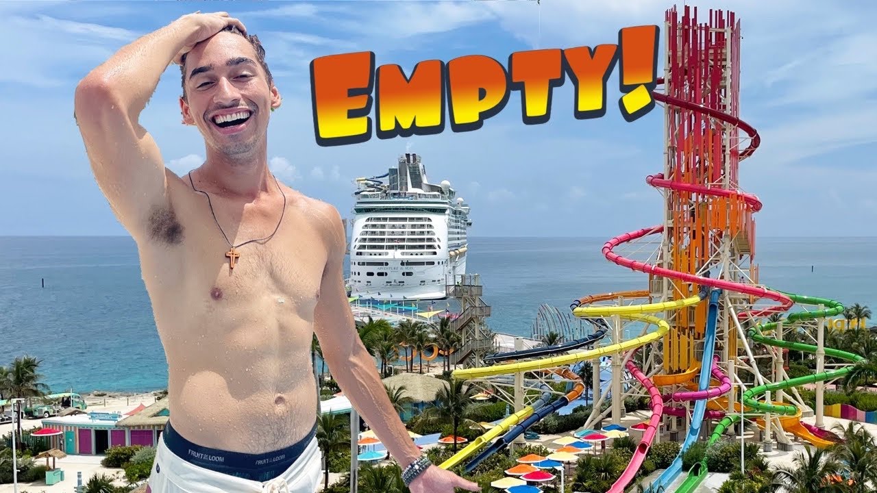 ENJOYING AN EMPTY THRILL WATER PARK - Perfect Day At CoCo Cay | Adventure Of The Seas
