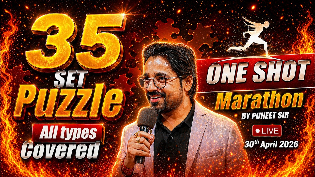 Bank Exams 2026 | 35 Set Puzzle One Shot Marathon | All Types Covered | By Puneet Sir
