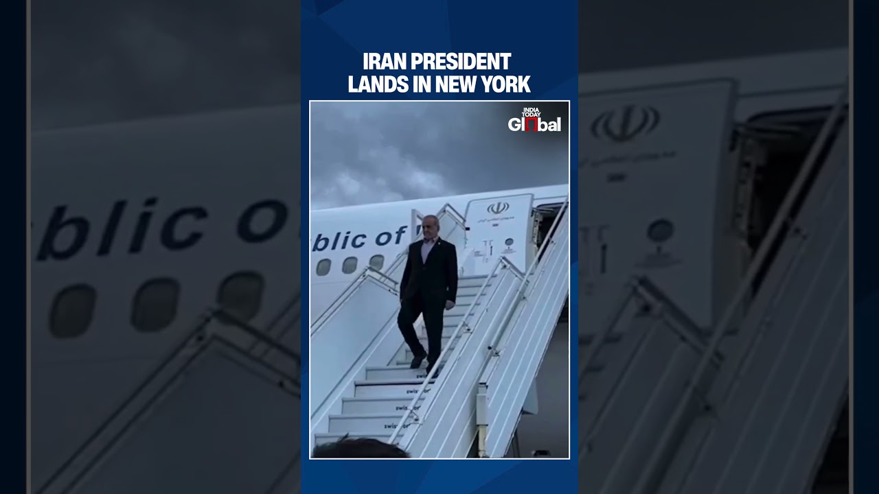 Iran President Masoud Pezeshkian Arrives in New York for UN General Assembly