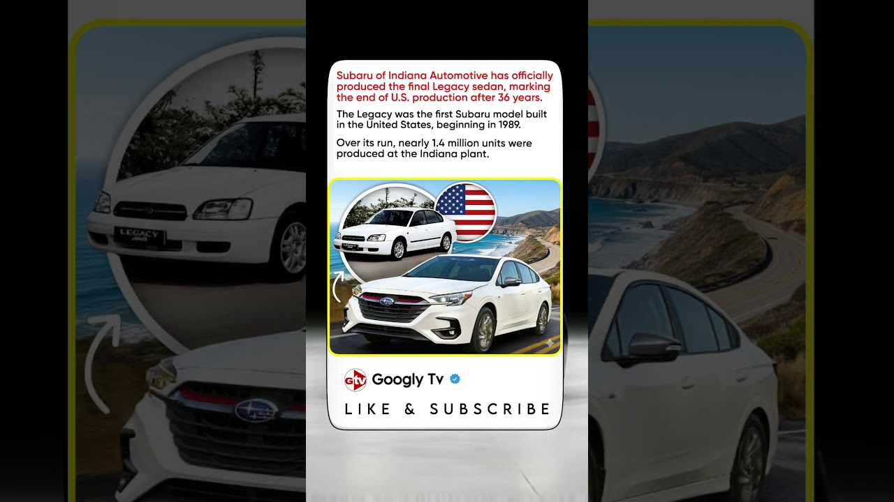 The final Legacy sedan, marking the end of U.S. production after 36 years  