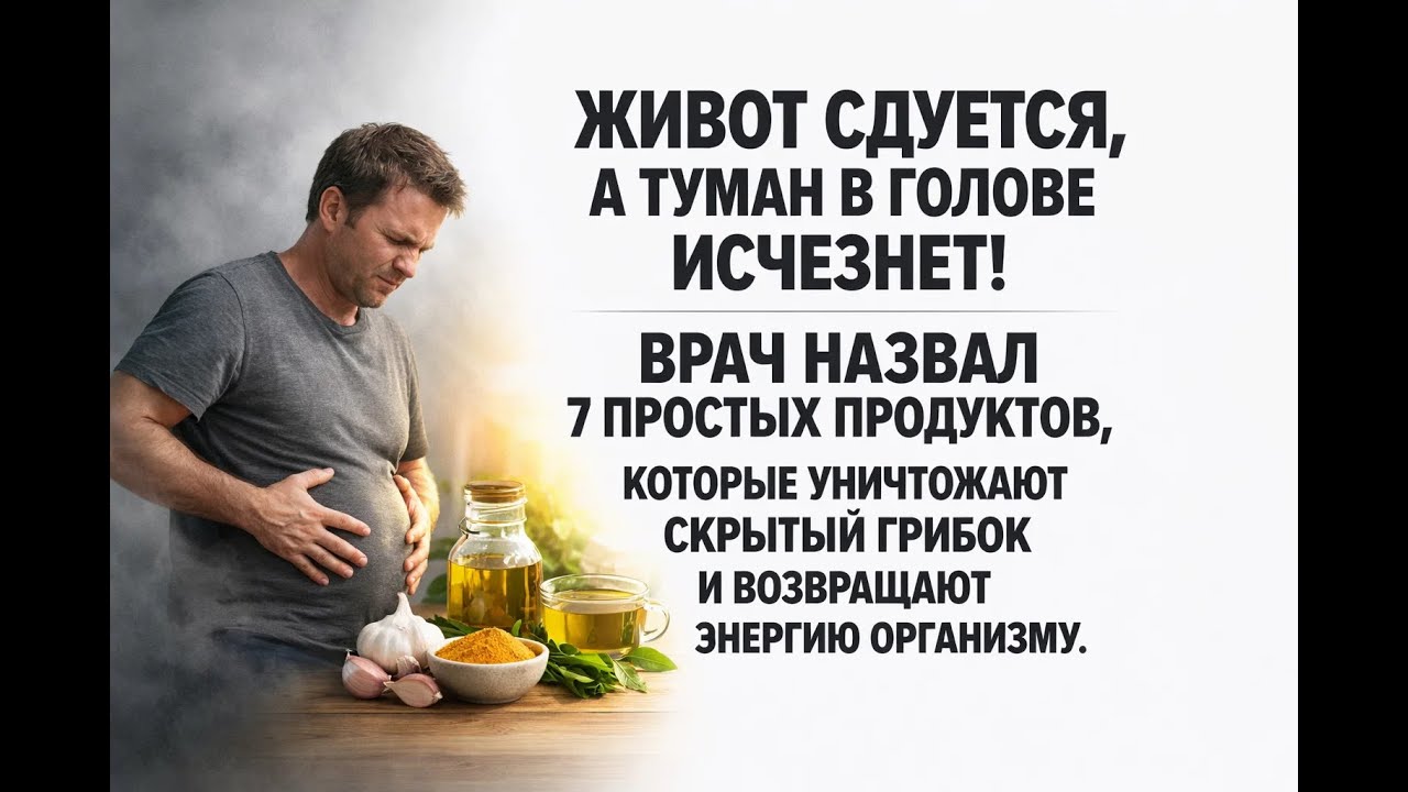 Живот вздут, а сил нет? Врач с 45-летним стажем назвал 7 продуктов против скрытого врага внутри