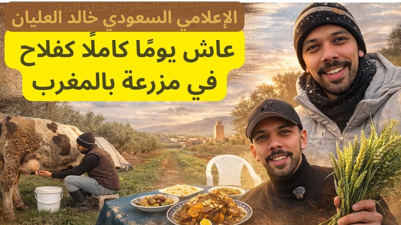 خالد العليان فلاح ليوم واحد في مزرعة مغربية 🌾🔥