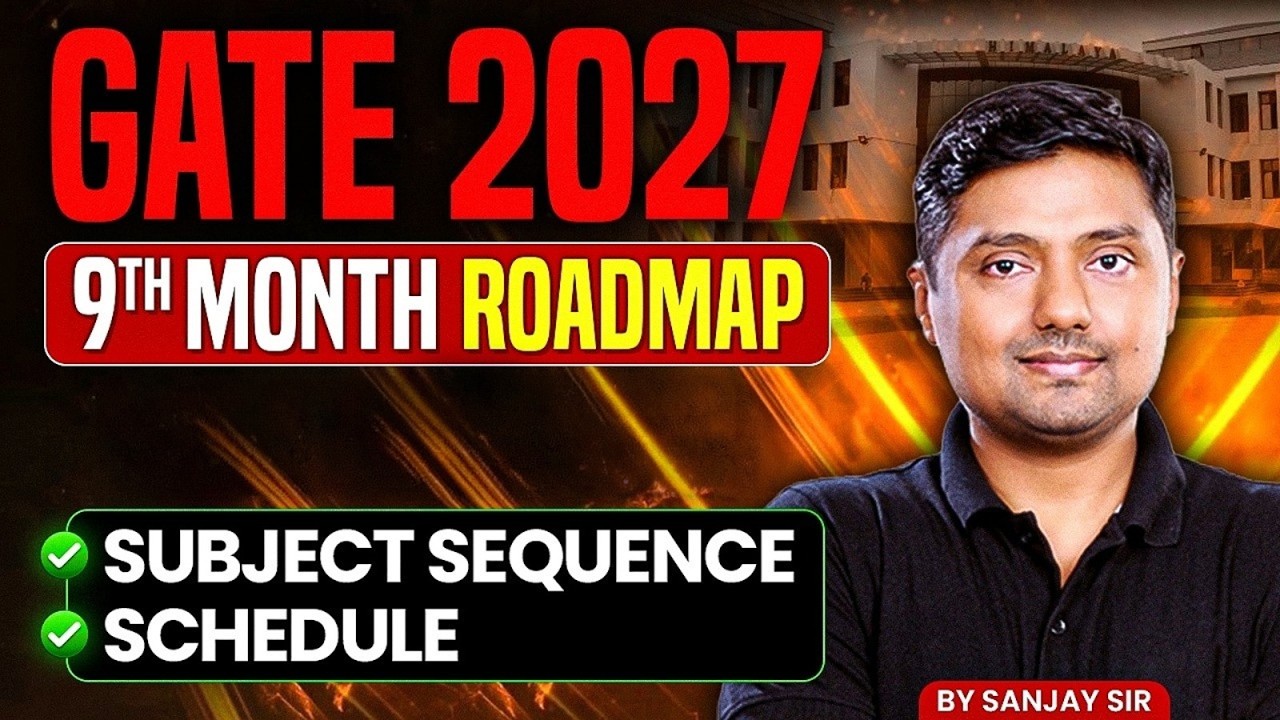 GATE 2027 | Полный план подготовки к GATE 2027 | Стратегия подготовки на 9 месяцев | Экзамен GATE