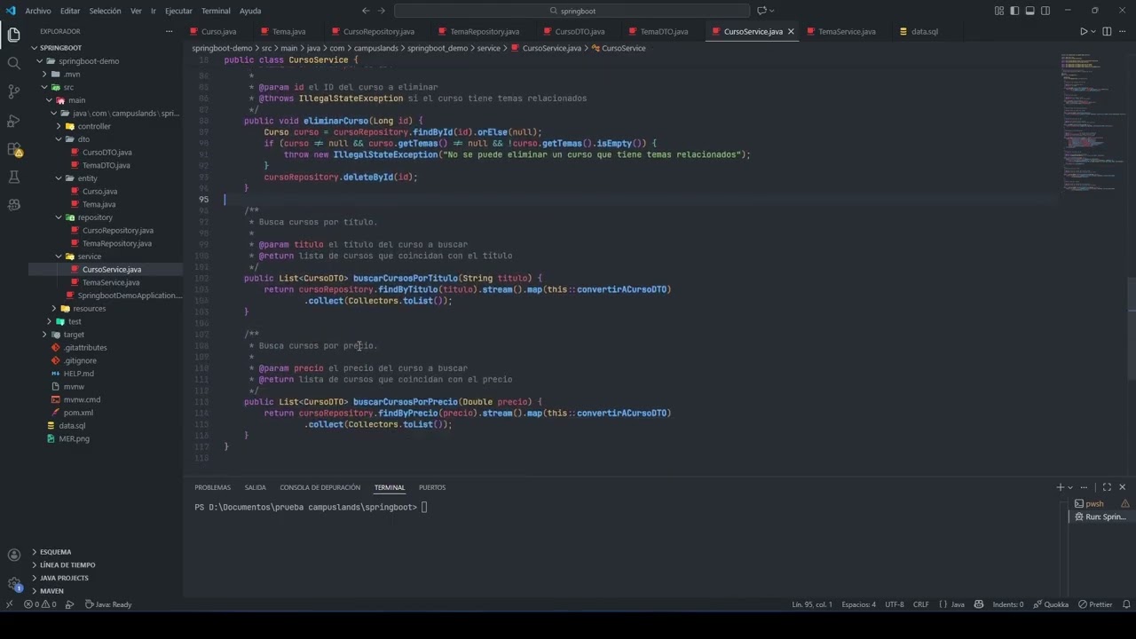 Ejercicio práctico de Springboot