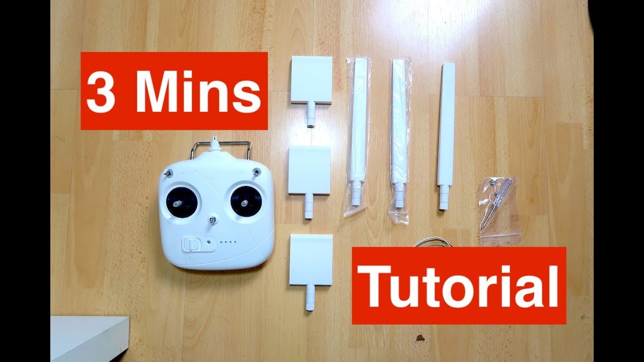 Install ARGtek Range Extender for DJI Phantom 3 Standard Tutorial in 3 mins