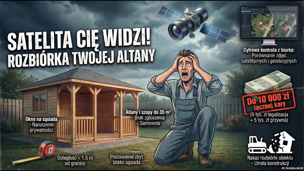 Satelity namierzają działki! 🛰️ Drony nad Twoją posesją! Kara 10 tys. zł za samowolę