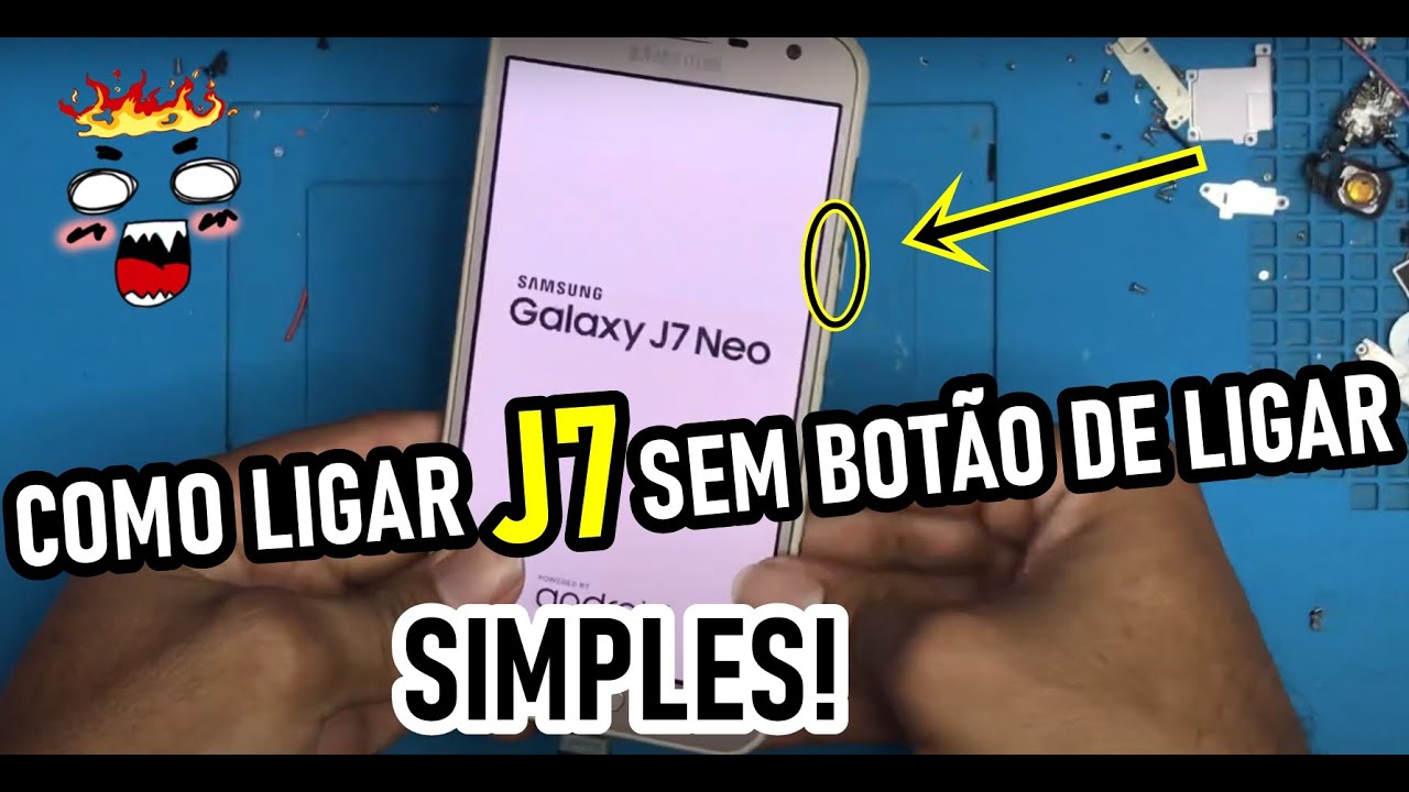 COMO LIGAR CELULAR COM O BOTÃO POWER QUEBRADO SAMSUNG J7, J5, J4, J2PRIME MUITO SIMPLES.