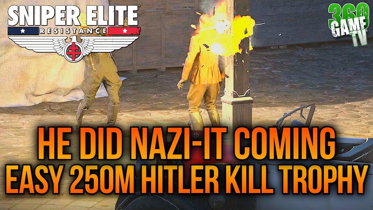 Sniper Elite Resistance He did Nazi-it Coming (EASY 250m Hitler Kill) Trophy / Achievement Guide