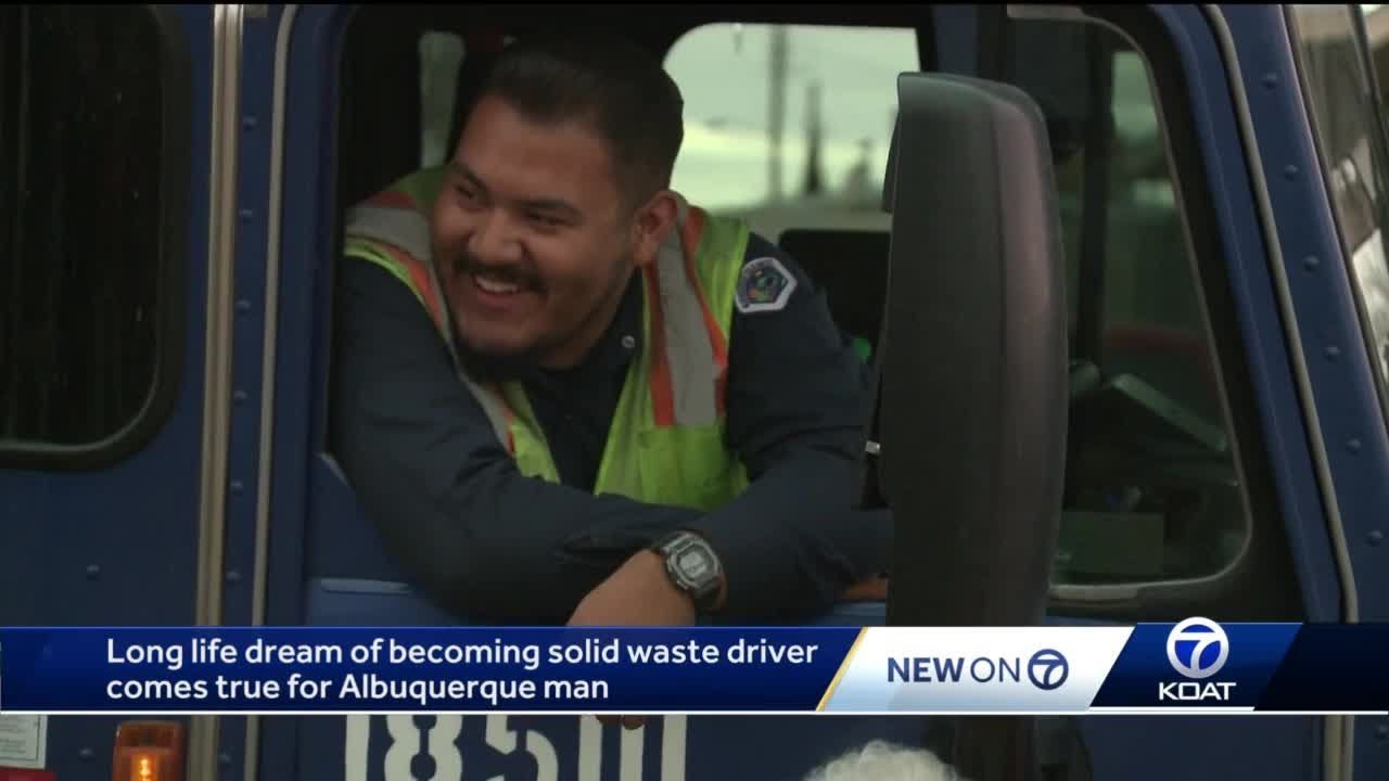 Long life dream of becoming solid waste driver comes true for Albuquerque man