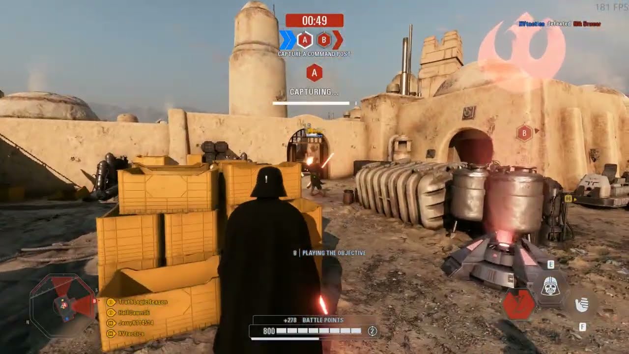 A Great Game as Darth Vader in Battlefront II