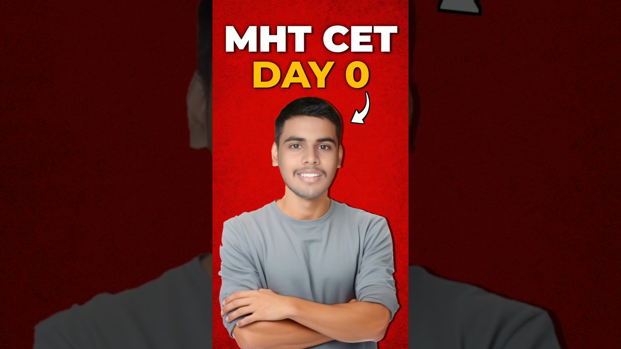 Day 0 of MHT-CET 2026 Preparation 🚀 | #mhtcet #mhtcet2026 #minivlog