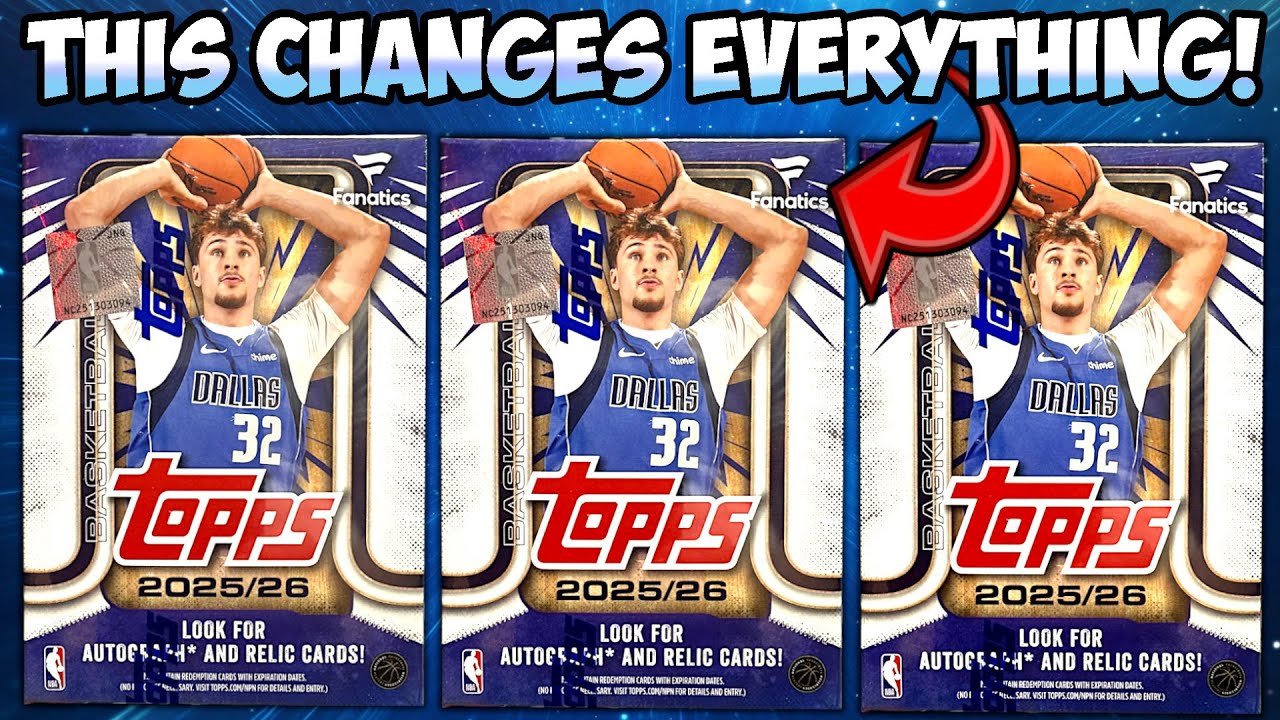 Открытие новых эксклюзивных коробок фанатов 2025-26 Topps Basketball Cards